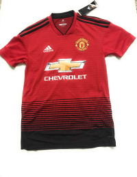 adidas World Cup Soccer Manchester United Soccer Manchester United FC Home Jersey, X-Large, Real Red