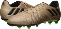 adidas Performance Kids' Messi 16.3 J Firm Ground Soccer Cleat, Copper Metallic/Black/Solar Green, 6 M US Big Kid