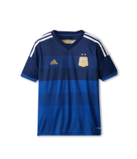 Adidas Kids Argentina Away Jersey (Little Kids/Big Kids) Pride Ink/Collegiate Navy/Light Football Gold/White SM (8 Big Kids)