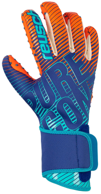 Reusch Pure Contact III G3 Speedbump Goalkeeper Glove, Size 10, Blue/Orange