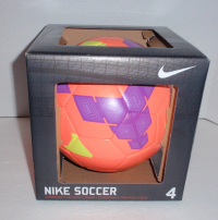 Nike Pitch Soccer Ball Size 4 (Blue-Green-Volt)