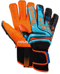 Reusch Soccer Prisma Pro G3 Fusion Evolution Ortho-Tec LTD Goalkeeper Glove Orange/Blue, 8