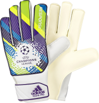 adidas Young Pro UCL Goalie Glove (White, Ultra Lilac Metallic, Sharp Purple, 10)