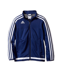 adidas Unisex-Child Soccer Tiro 15 Training Jacket, Dark Blue/White/New Navy, Large