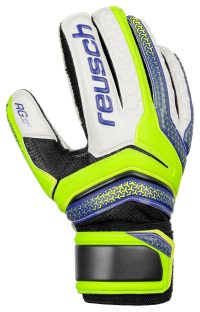 Reusch Soccer Serathor RG Finger Support Goalkeeper Gloves, Green/Blue, 10