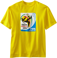 World Cup Soccer 2010 T-Shirt, Yellow, Small