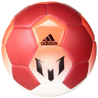adidas Performance Messi Soccer Ball, White/Red/Solar Red, Size 3