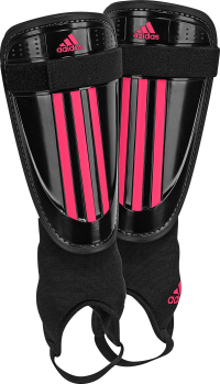 adidas Adi Club Shin Guard, Black/Fresh Pink, X-Large
