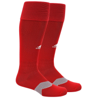 adidas Metro Soccer Socks (1 Pair) Discontinued, Power Red/White/Clear Grey/4, Small