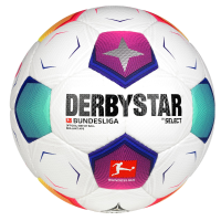 Derbystar Bundesliga Replica Match Soccer Ball, Size 5, White