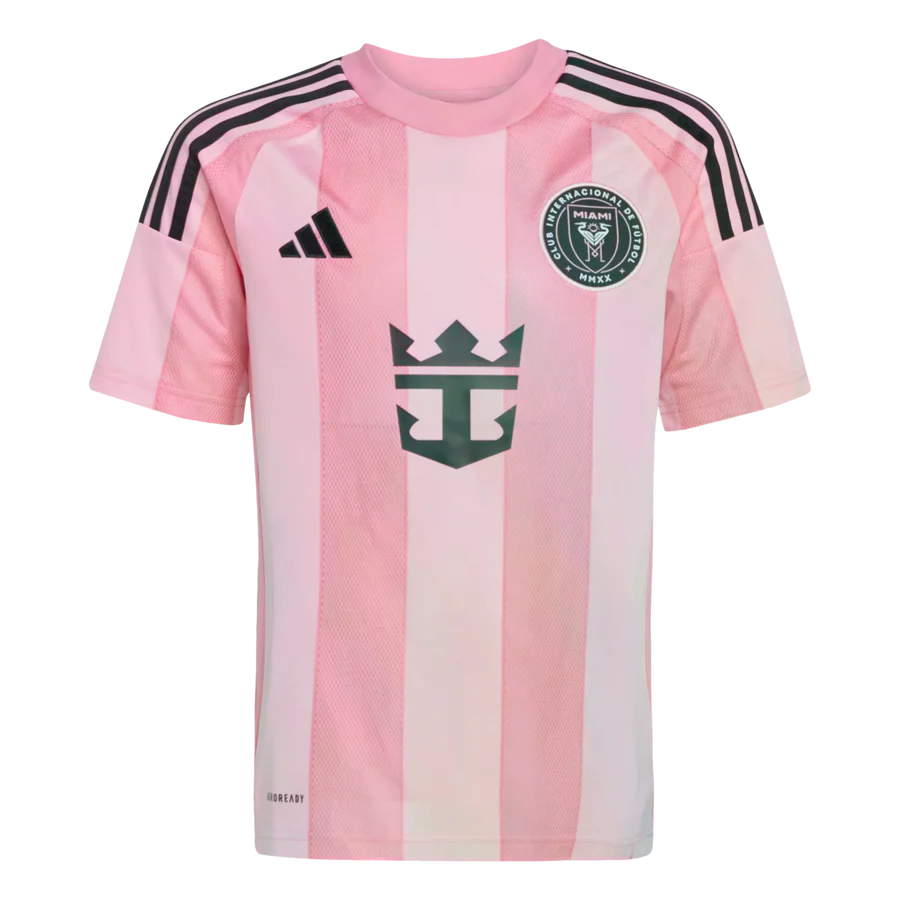adidas Inter Miami CF Home Youth Soccer Jersey 25/26