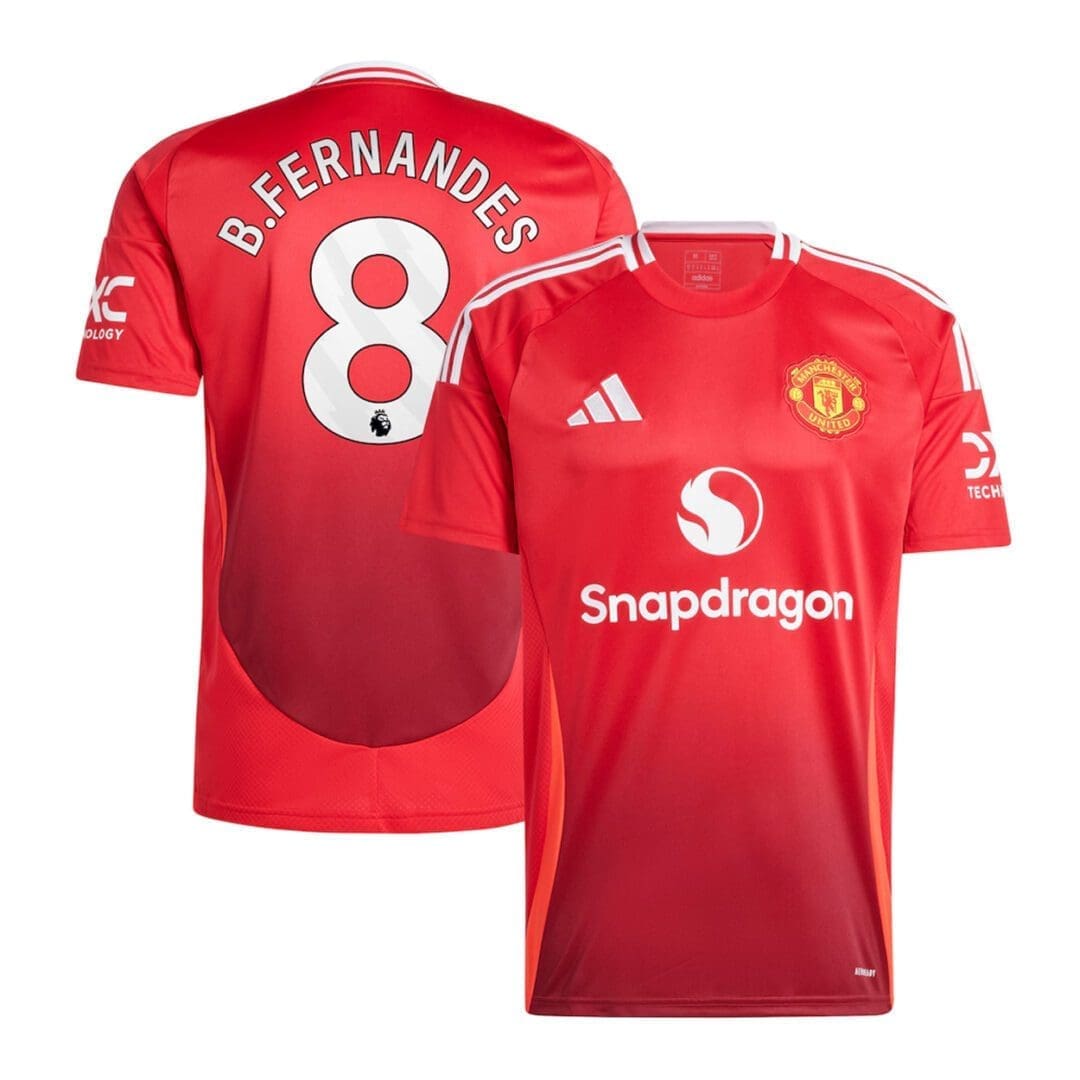 adidas Manchester United "Fernandes #8" Men's Stadium Home Jersey 2024/25
