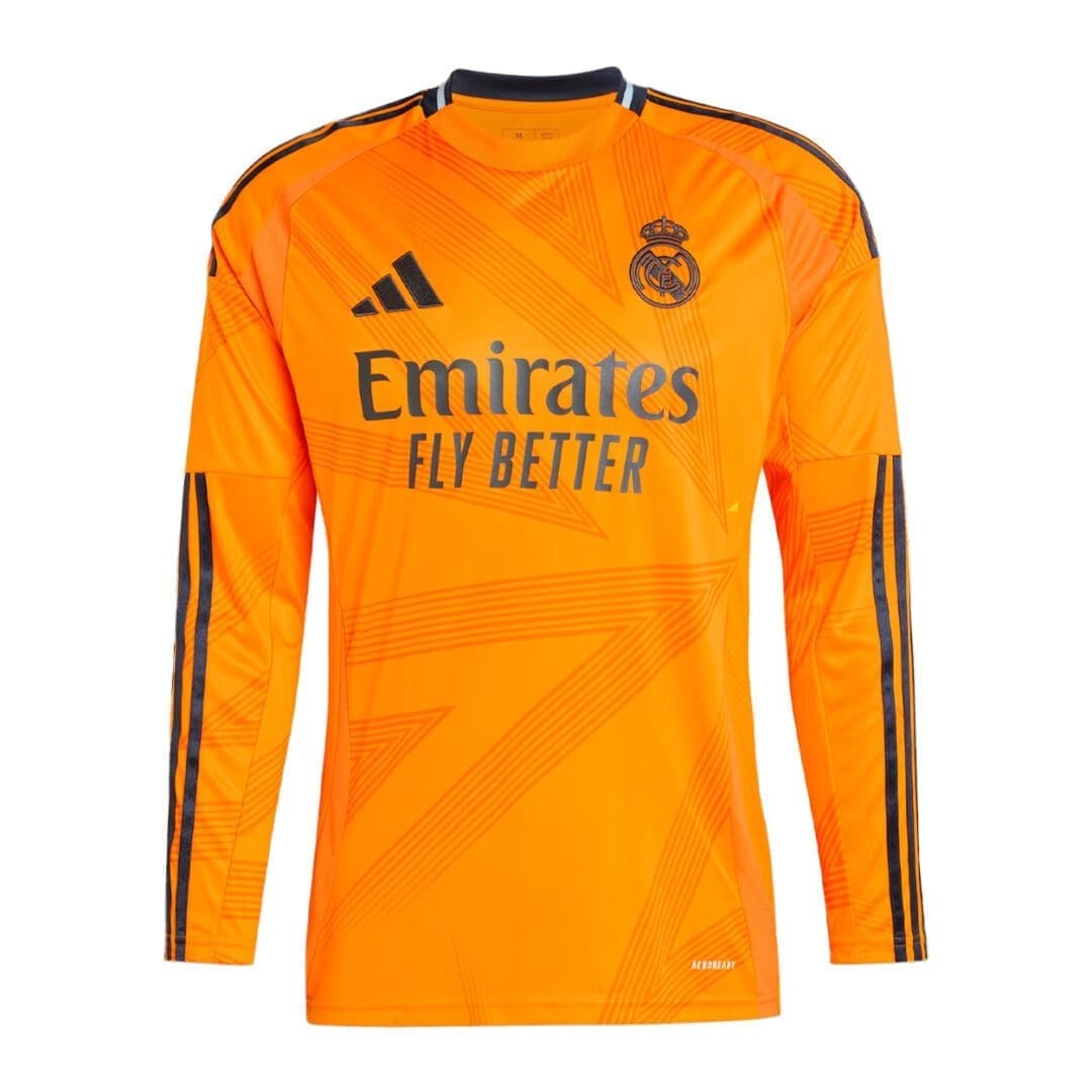 adidas Real Madrid Men's Long Sleeve Stadium Away Jersey 2024/25