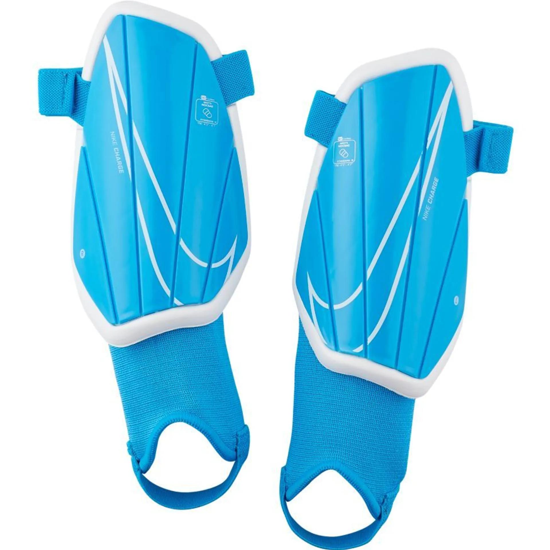 Nike Kids Shin Pads Charge New Lights - Blue Hero/White