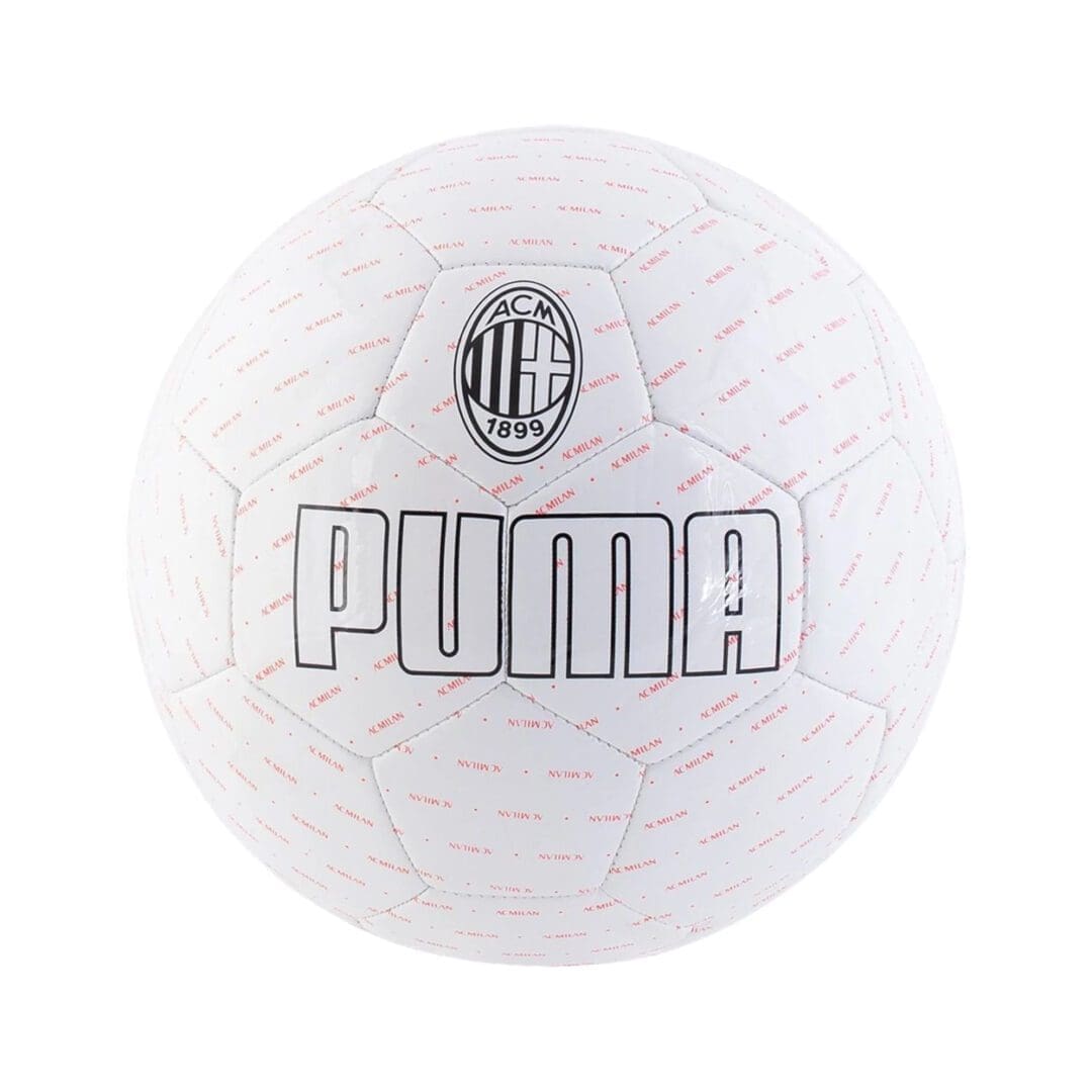Puma  ACM  Legacy Soccer Ball- SIZE 5 - WHITE-RED BLAST
