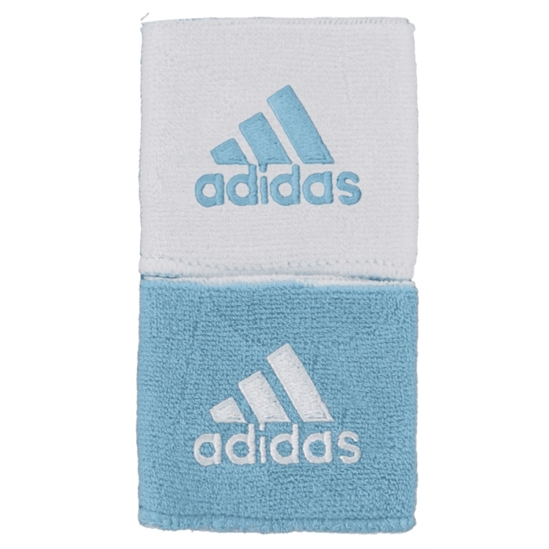 adidas Reversible Wristbands Sky Blue/White