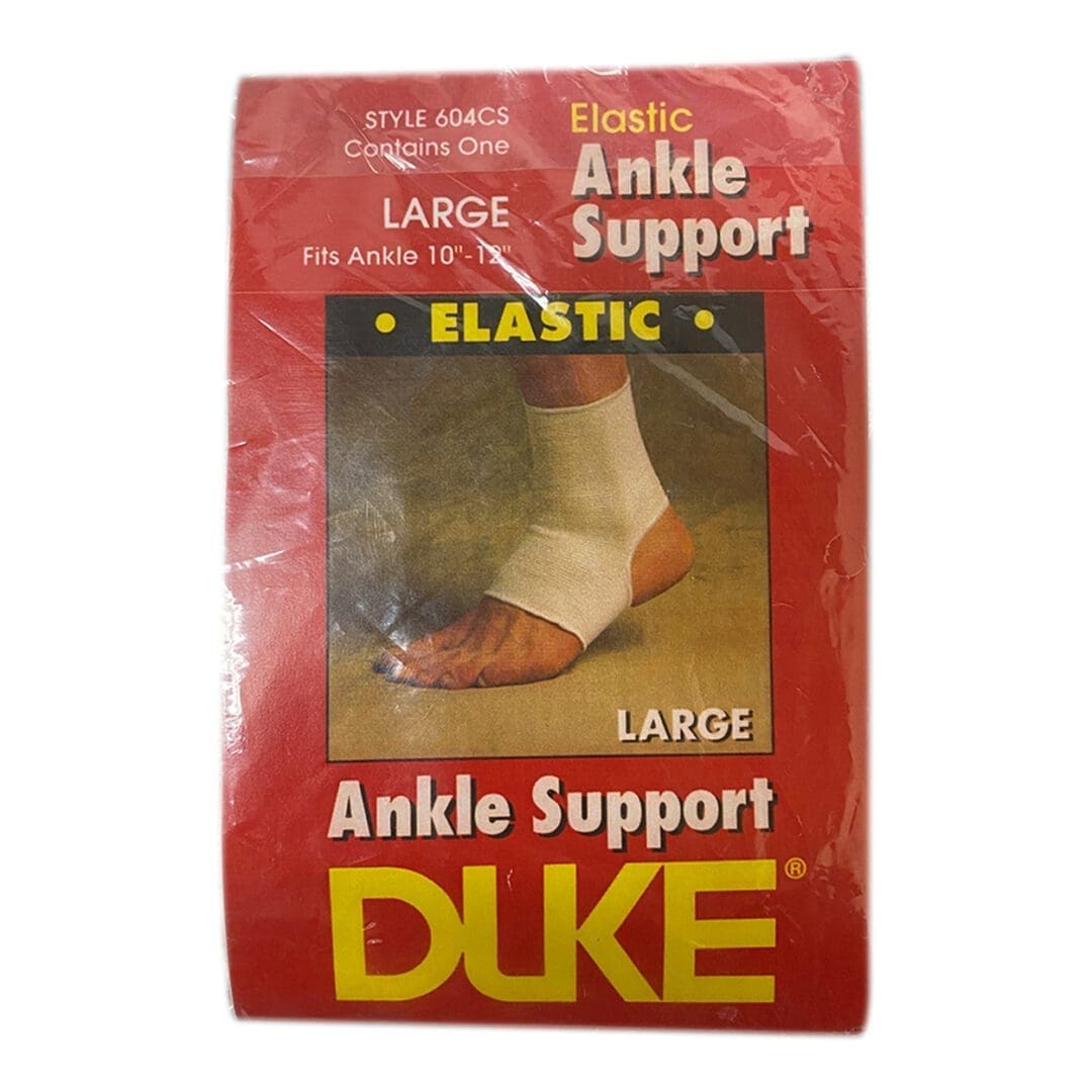 Duke Elastic Ankle Support - White