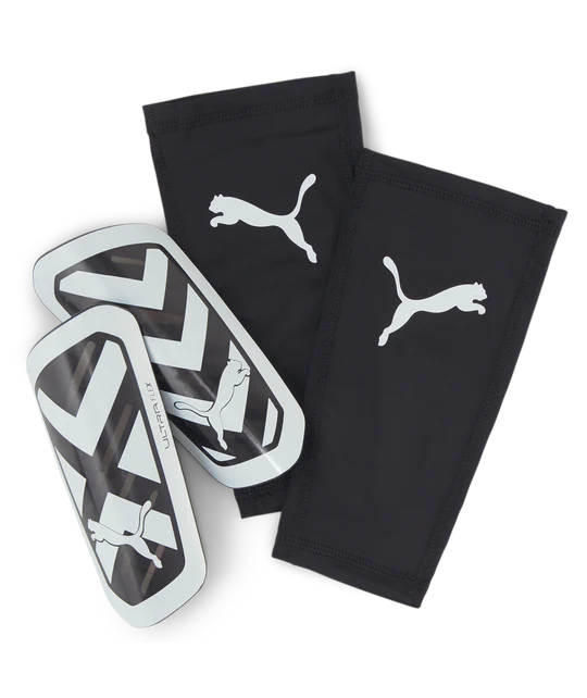 Puma ULTRA Flex Sleeve Soccer Shin Guards Black/White
