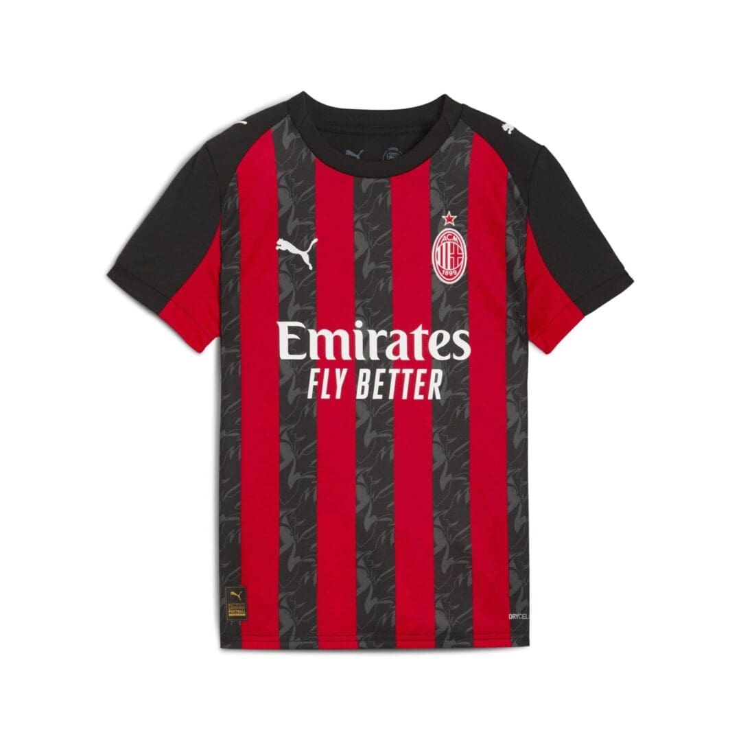 Puma AC Milan Home Youth Soccer Jersey 25/26