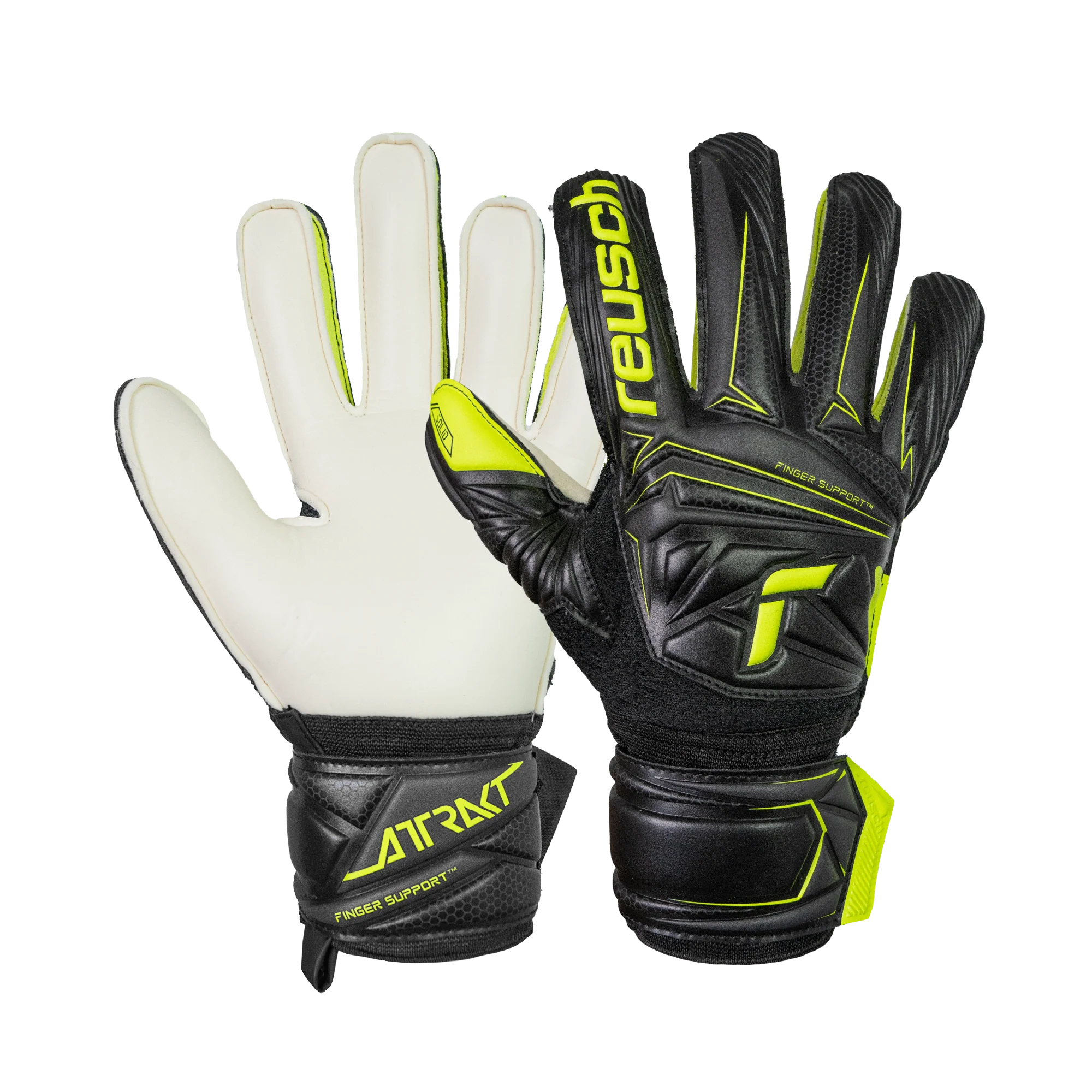 Reusch Attrakt Solid Finger Support Goalkeeper Gloves