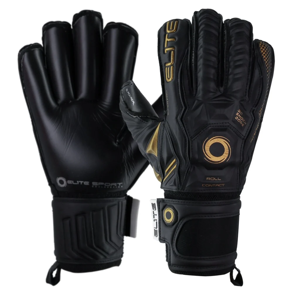 Elite Sport Black Real Goalkeeping Gloves